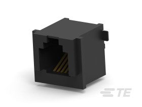 Złącze RJ25 Męski Złącze RJ25 Montaż na płytce Cat3 TE Connectivity Pionowy 6-żyłowe