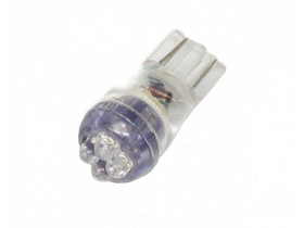 Żarówka LED W5W T10 10mm UV 12V 4 led 12V 194-4UV