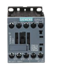 Stycznik 3RT2 24V dc Siemens styki: 3-biegunowy 5.5 kW 12 A 3 NO 24V dc Zacisk śrubowy 3RT2017-1BB41
