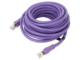 IBMVAK Patch cord S/FTP 6a linka OFC PVC fioletowy 6m 26AWG