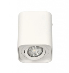 Lampa sufitowa HARYS K natynkowa oprawa punktowa nowoczesna TUBA kwadratowa GU10 biała MK MEGAKABEL