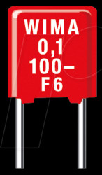 FKS2G016801B00KSSD FKS2 PET pulse capacitor, 6.8 nF, 10 %, 400 VDC, RM 5