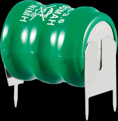 NiMH memo buffer, 3.6 volts, spacing 18 mm