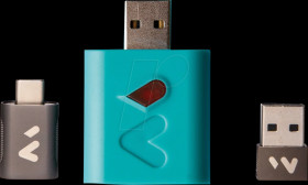 WITTY Power battery saver, with two adapters, turquoise