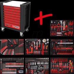 810.7397 Workshop trolley set P10, 397 pieces