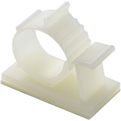 TruComponents 41021 mount Self-adhesive &#xD8;15-19mm Ecru 1pcs