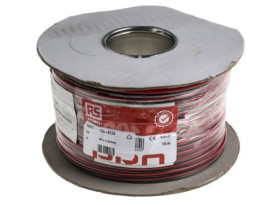 Kabel głośnika, 2-rdzeniowy, 1,5 mm², l. żył: 48, rozmiar: 0,2 mm, BR/ 900 V, Polichlorek winylu PVC, dł.: 100m, -25