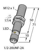 Czujnik indukcyjny Turck BI2U-G12-ADZ32X-B3131, 20 - 250 V, 1 szt.