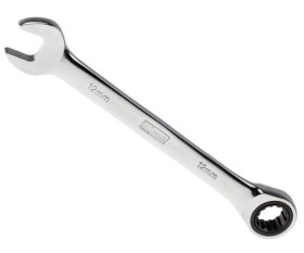 Klucz zapadkowy, roz. 12 mm, materiał: Stal chromowo-wanadowa, RS PRO