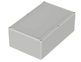 PC enclosure, (L x W x H) 250 x 160 x 92 mm, light gray (RAL 7035), IP65, 62240200