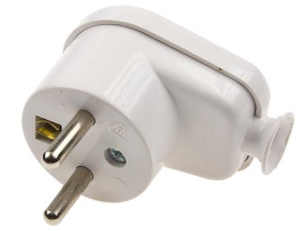 Wtyczka sieciowa kątowa z uziemieniem; WT-16