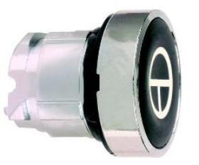 Napęd przycisku czarna kryta O 22, z sam. powr., T ZB4BA245