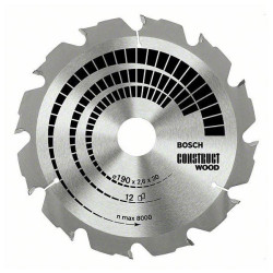Bosch 2608640635 Circular Saw Blade Construct Wood 230x30x2.8mm 16 Teeth
