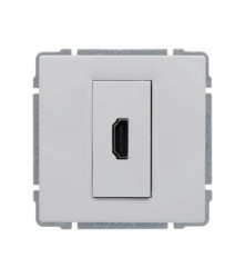 KOS66 Gniazdo multimedialne HDMI białe 660450