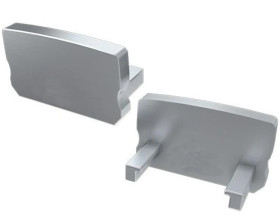 Końcówka profil MINI do LED A popiel bez otworu