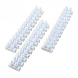 3x Listwa zaciskowa 4mm2 kostka 12-torowa z osłoną kabla VDE/UL 5460