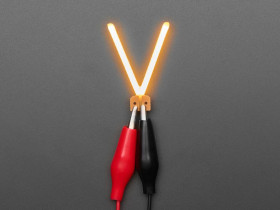 Adafruit Alphabet LED Filament - Warm White Letter "V"