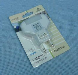 LAMPKA NOCNA LED BLUE 0,12W 230VAC