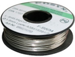 Solder, lead-free, SAC (Sn95.5AgCu0.7), Ø 0.35 mm, 50 g, SAC3550