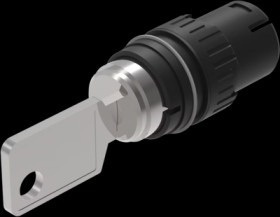 Key switch, Off-(On), groping, 42°, trigger position 0, 61-2101.0/D