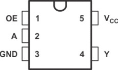 Single Power Supply, Single BUFFER GATE w/ 3-State Output (active high enable) | DBV | 5 | -40 to 125