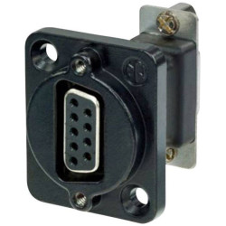 Neutrik NADB9FF-B Adapter D-Sub 9-pin to 9-pin Socket for Audio Networks