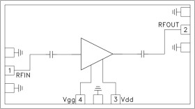 Medium Power Amplifier Chip, 55 - 65 GHz