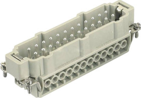 HARTING 09330242601 Wstawka pinowa męska Han® 24E-sti-6, seria Han® E, 24+PE, 1 szt.