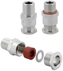 Weidmüller 1187010000 Dławnica kablowa z uszczelnieniem, z odciążnikiem (reduktorem naprężeń) 1/2" NPT mosiądz (niklowan