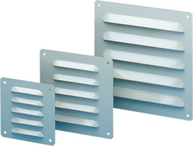 Metal output grille, (W x H) 120 x 120 mm, NSYCAG104X95LM