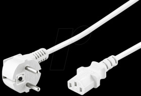 Cold appliance connection cable, 1.5 m, white