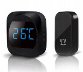 DZWONEK BEZPRZEWOD. BEZBATERYJNY+TERMOME