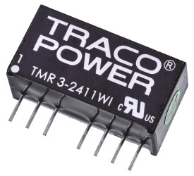 Przetwornica DC-DC, 3W, Uwe 18 → 75 V DC, Uwy ±15V dc, Iwy ±100mA, TRACOPOWER