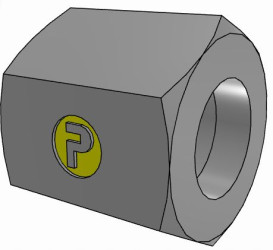 Złączka hydrauliczna, Złacze A: UNF 1/2-20, Złacze B: UNF 1/2-20