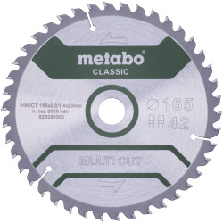 Metabo 628280000 Multi Cut Classic Circular Blade 165mm 42 cogs