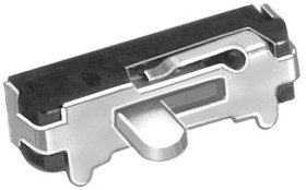 Przełącznik suwakowy, SPST, montaż PCB, 4V dc, 200 mA przy 12 V DC, 300 mA przy 6 V DC, 500 mA przy 4 V DC, -40