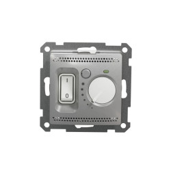 Regulator do ogrzewania podłogowego, srebrne aluminium, Sedna Design i Elements SDD113507