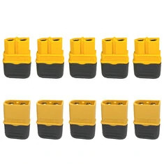 10 SZTUK Wtyczka XT60H Komponent DC 500V Złoty Miedziany Złącze Złącza, Łatwe Spawanie Antypoślizgowa Konstrukcja Wysoka Wytrzym