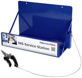 HellermannTyton 300-30002 Regał do przechowywania pojemników z rurkami termokurczliwymi HIS-Service-Station-ST-BU, 1 szt