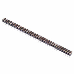 80 Pin Double Row Turned Pin Socket Connector 2.54mm