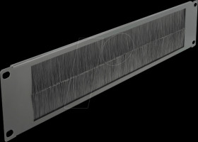 66482 19" Cable Management Brush Strip 2U black