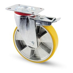 Koło samonastawne średnica kabla 200mm Pojedyncza śruba RS PRO 300kg wysokość całkowita 235mm