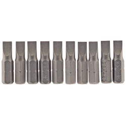 Draper 64028 5.5mm 1/4&quot; Hex Plain Slot Insert Bit 25mm Long x 10