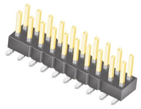 Złącze szpilkowe 20-pinowe raster: 2.54mm 2-rzędowe Samtec Montaż powierzchniowy 7.0A 475.0 V.