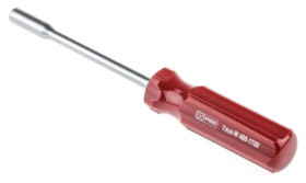 Wkrętak do nasadek, dł. ostrza: 125 mm, mat. łopatki: Stal, mat. uchwytu: Plastik, dł. całkowita: 226 mm, końcówka: