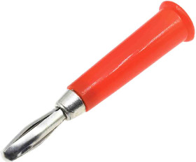 Adapter z wtykiem bananowym Męski typ Wtyk bananowy Czerwony 19A RS PRO rozmiar 4 mm