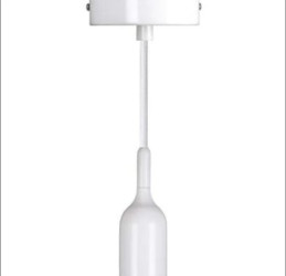 OPRAWKA DECO E27 LUXURY BELL BIAŁA