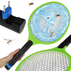 Łapka elektryczna na owady muchy komary, paletka, ładowana z 230V, Mix Ko