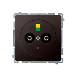 Simon Basic Gniazdo ekwipotencjalne - różnicy potencjałów. Podłączanie - : 2.5 4 6 mm2 czekoladowy BMGE.02/47