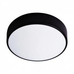 OVO plafon 2xE27, 2x24W, czarna stal, klosz szklany matowy, IP20 , Ø 300,AD-PL-6284BE27SM